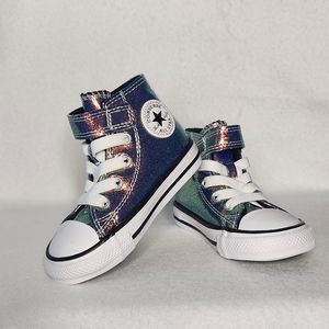 Converse All Star Iridescent Glitter High Top Sneakers Sparkle With Every Step!